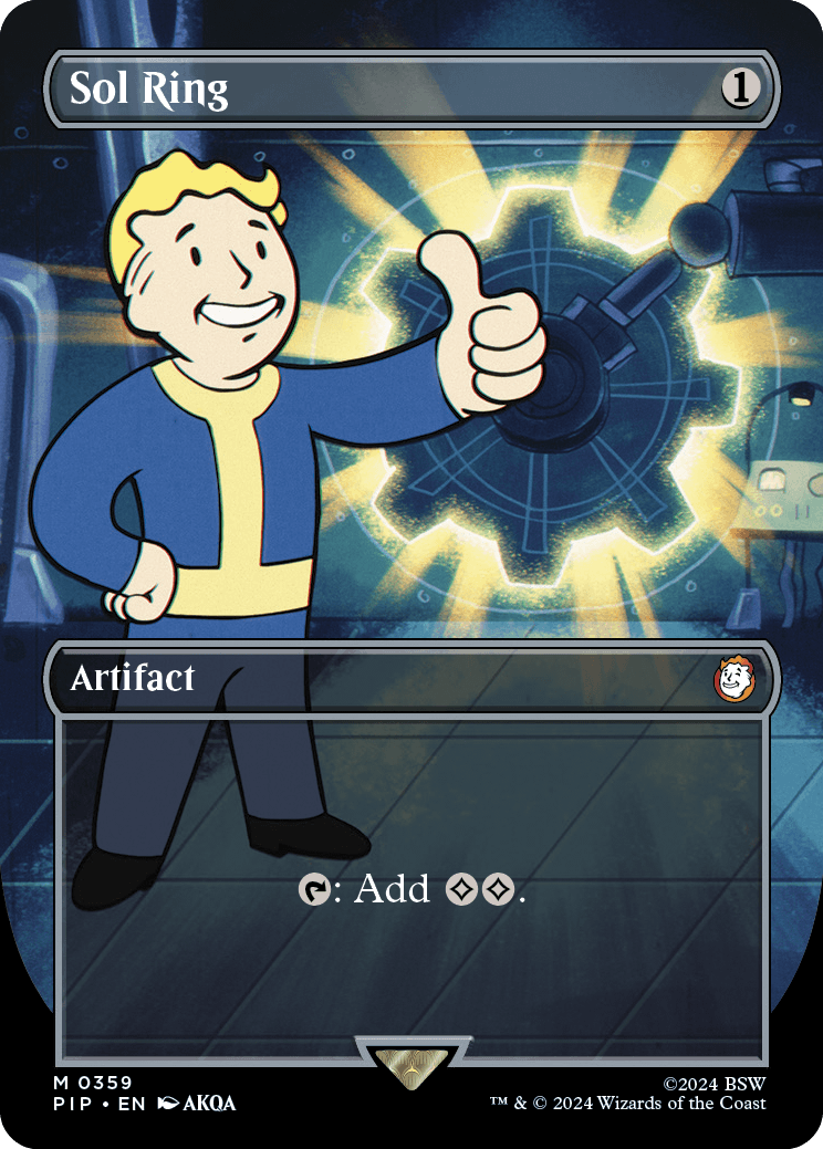 Sonnenring (Vault Boy Karte ohne Rand)