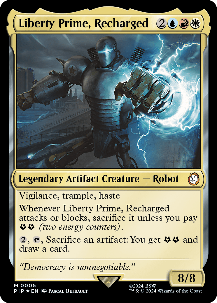 Liberty Prime, Recharged (rainbow foil)