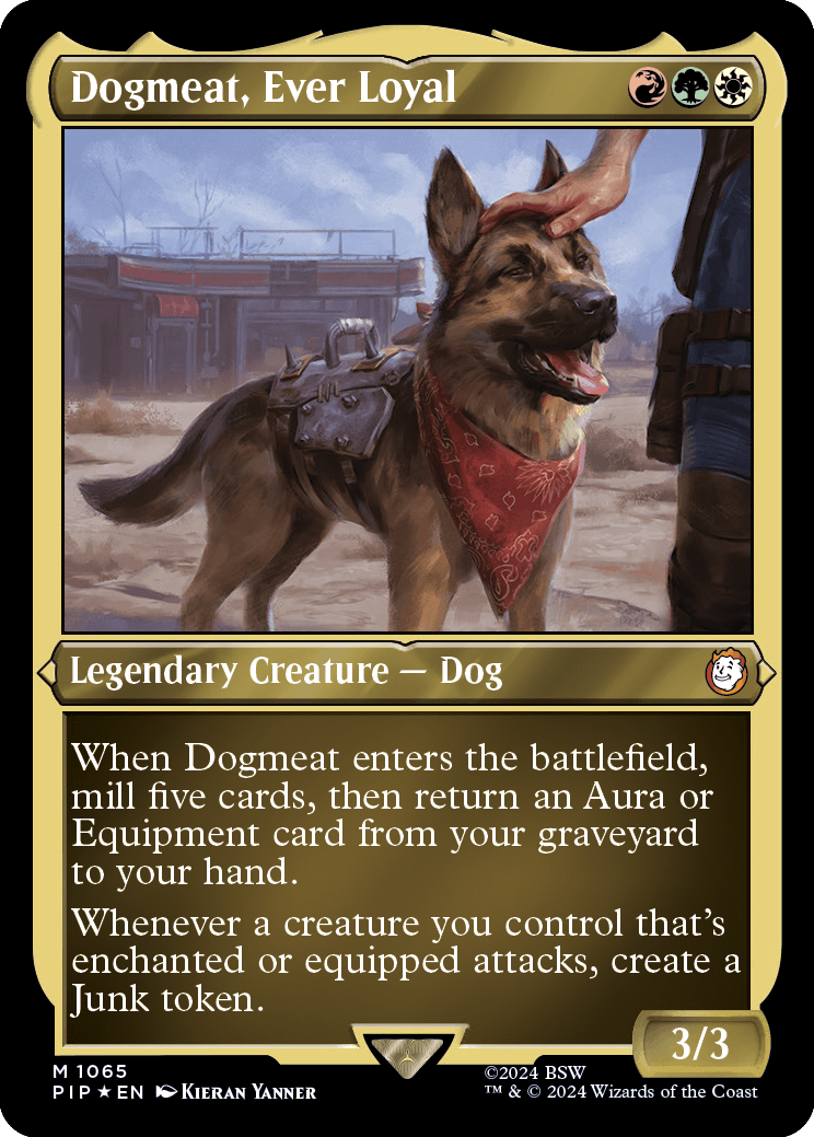 Dogmeat, Ever Loyal (foil-etched display commander)