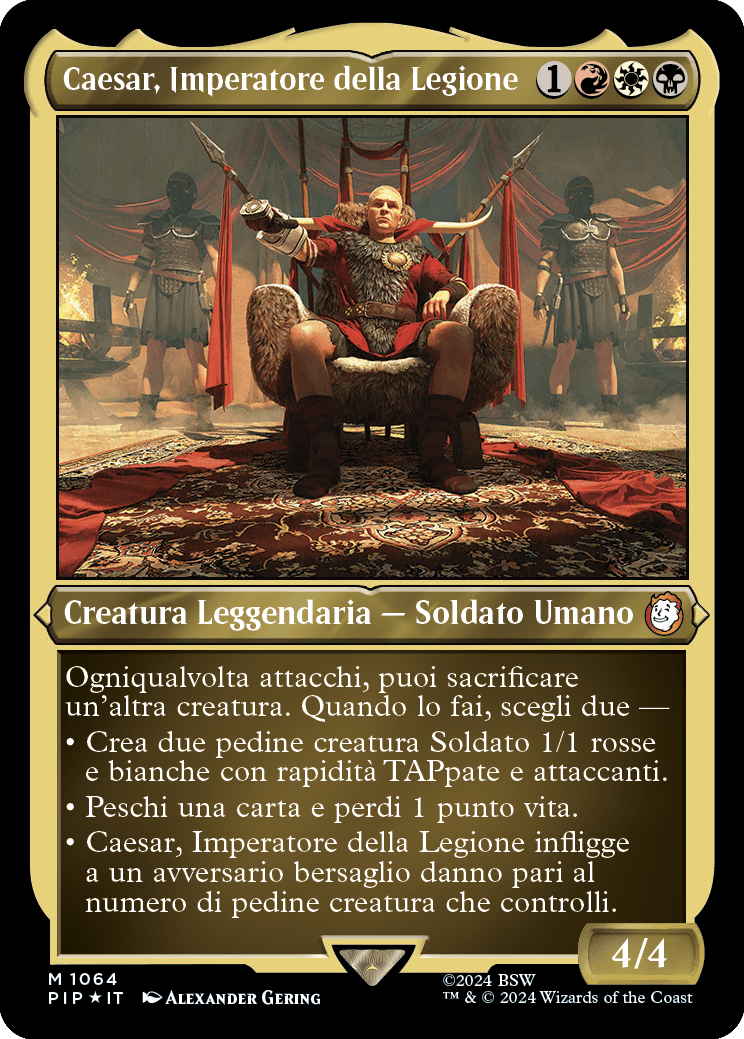 Caesar, Imperatore della Legione (comandante foil in rilievo da copertina)