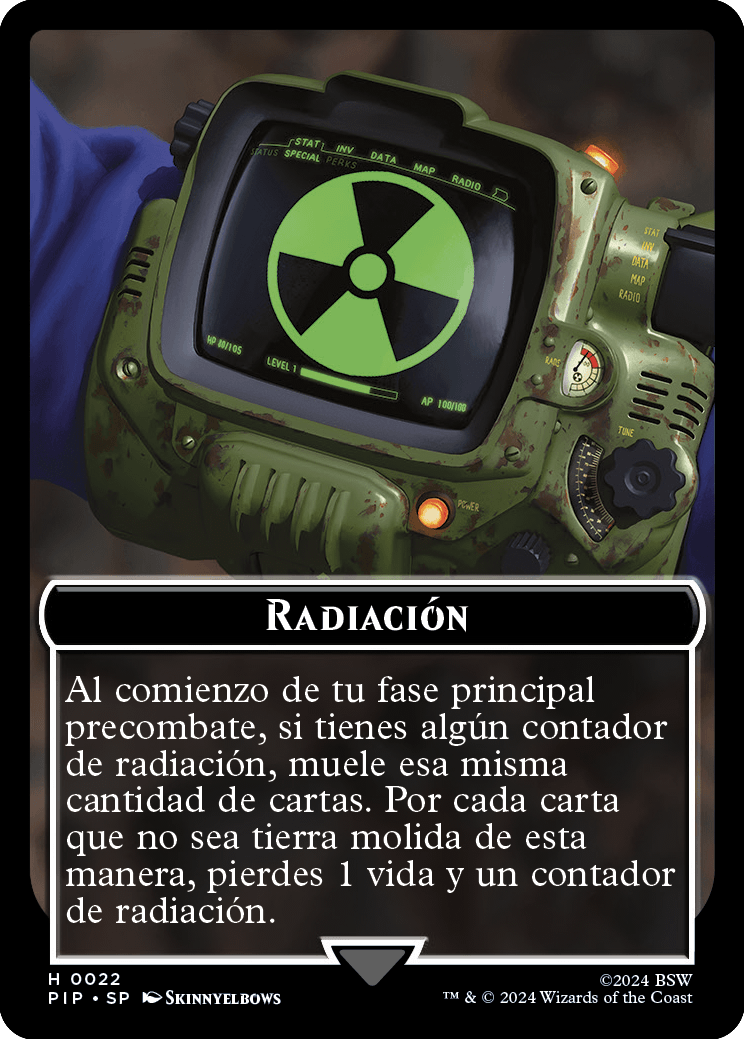 Carta de ayuda de Radiación