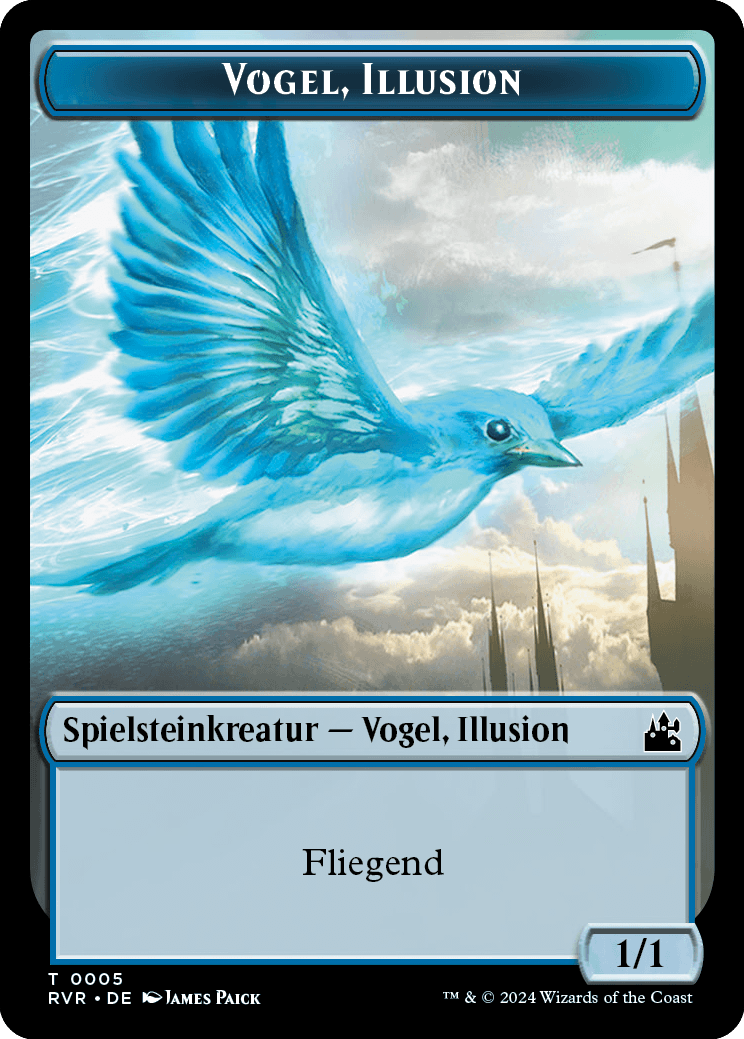Vogel-Illusion-Spielstein