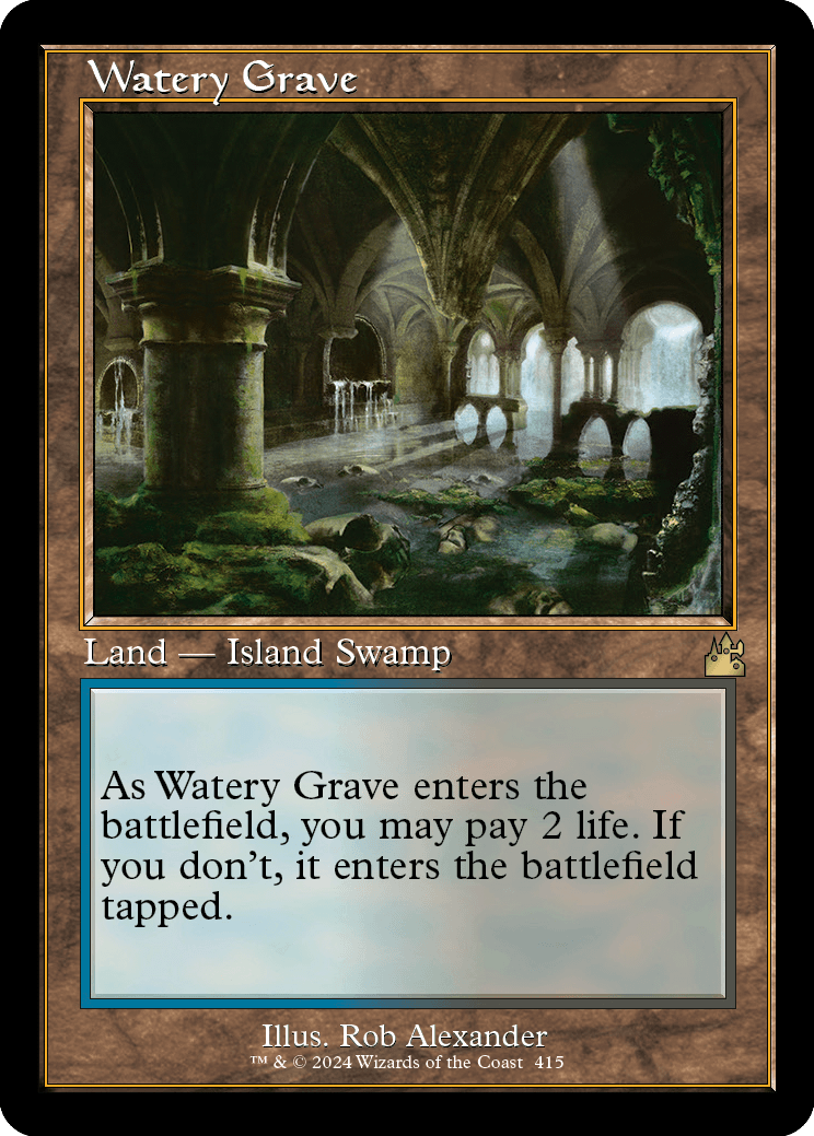 Watery Grave retro frame