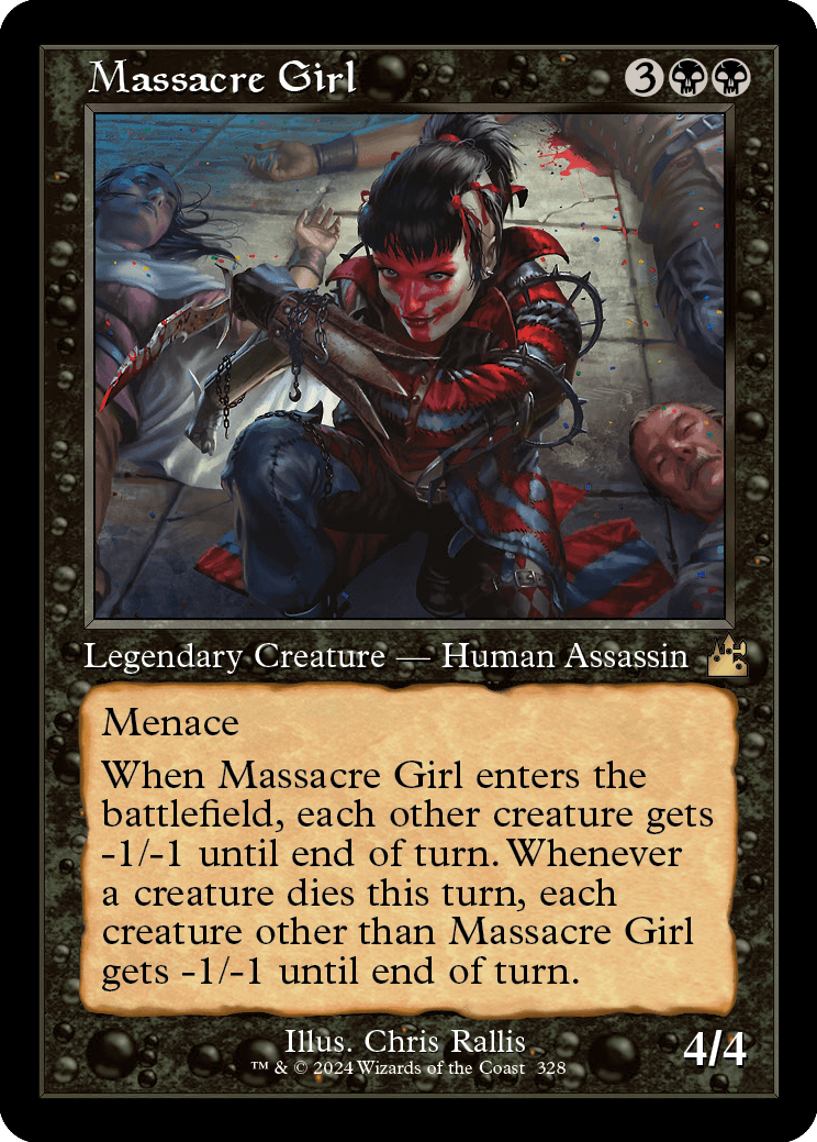 Massacre Girl retro frame