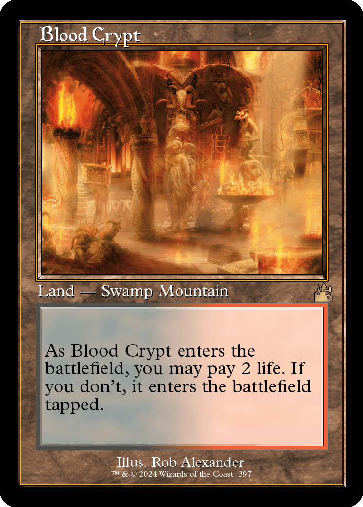 Blood Crypt retro frame