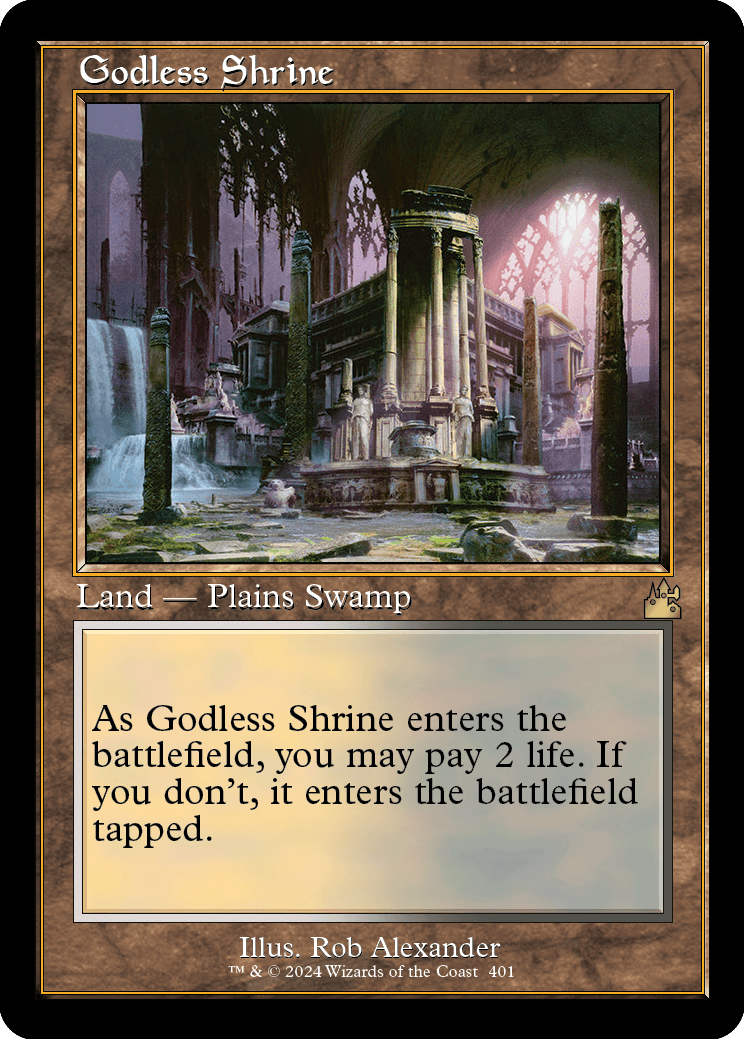 Godless Shrine retro frame