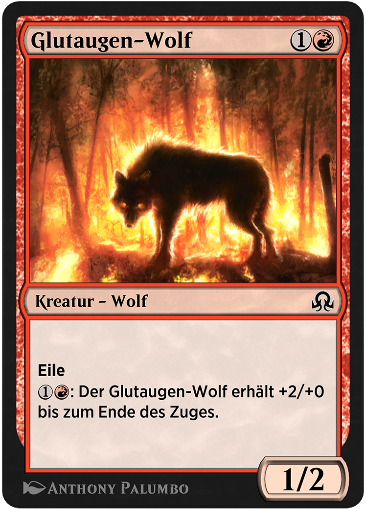 Glutaugen-Wolf