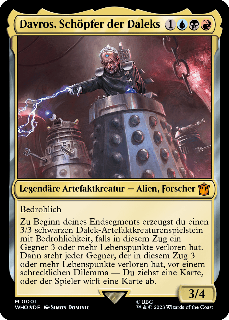 Davros, Schöpfer der Daleks