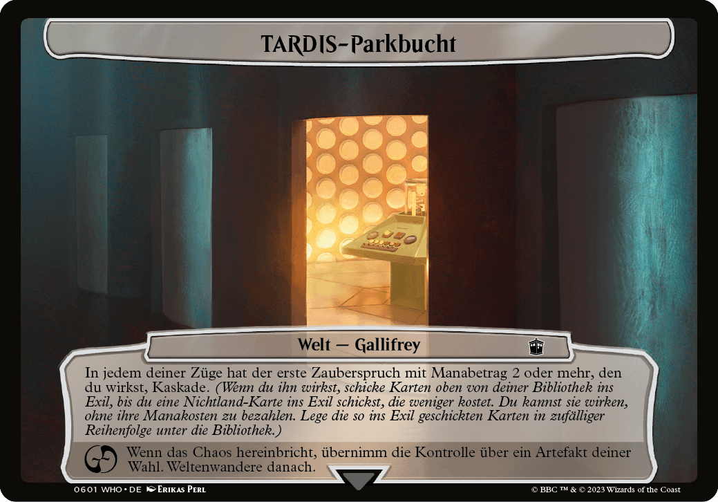 TARDIS-Parkbucht