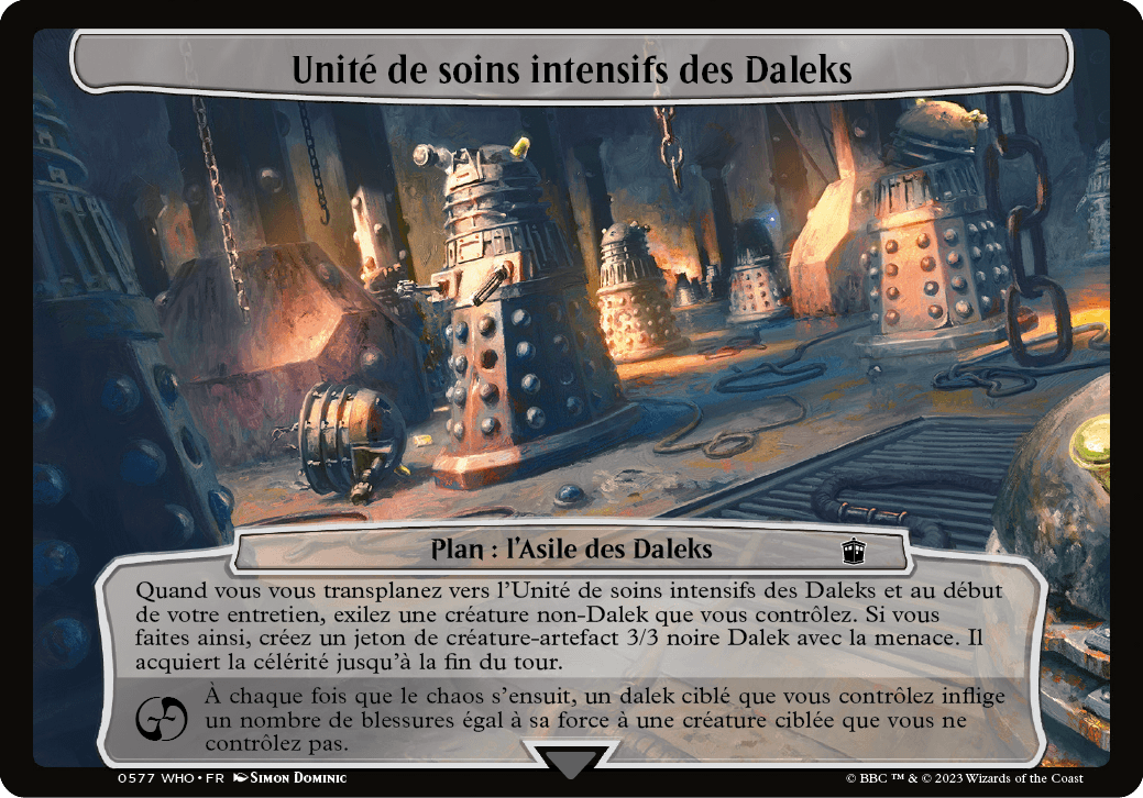 Unité de soins intensifs des Daleks