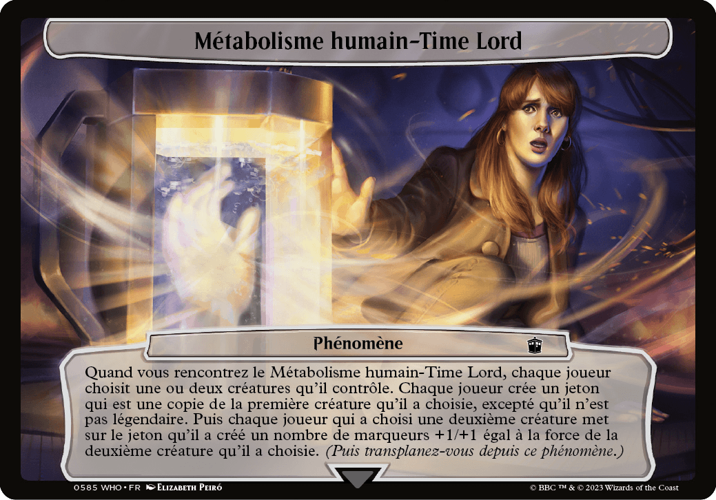 Métabolisme humain-Time Lord