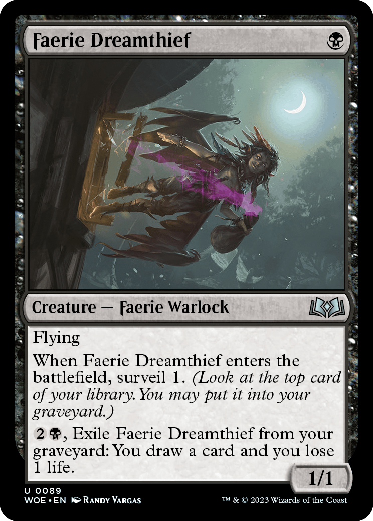 《フェアリーの夢泥棒/Faerie Dreamthief》 [WOE]