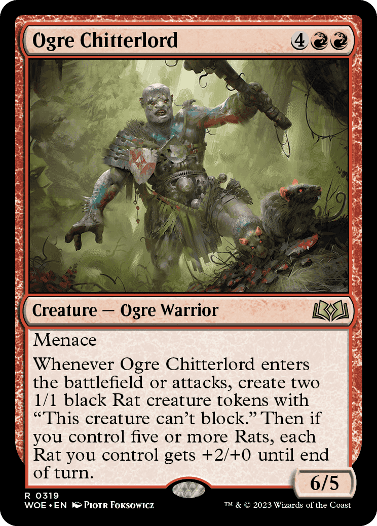 《オーガの囀王/Ogre Chitterlord》 [WOE]