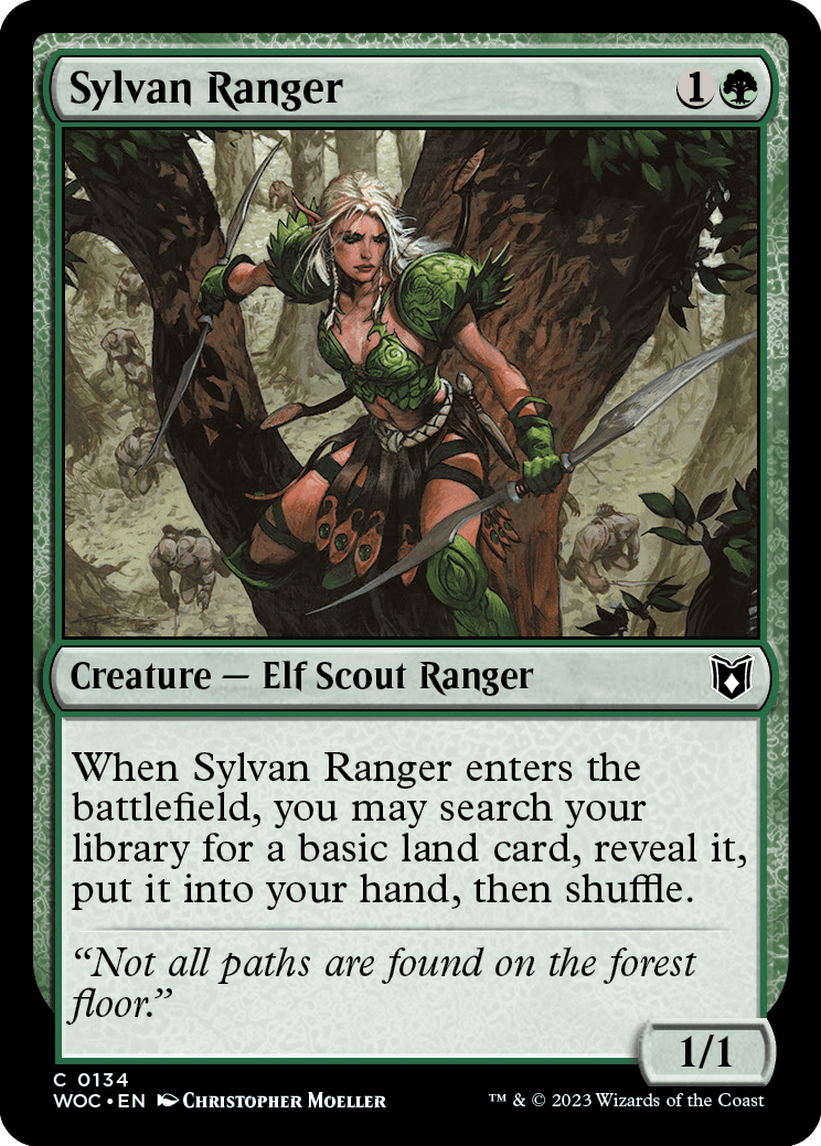 《森のレインジャー/Sylvan Ranger》 [WOC]