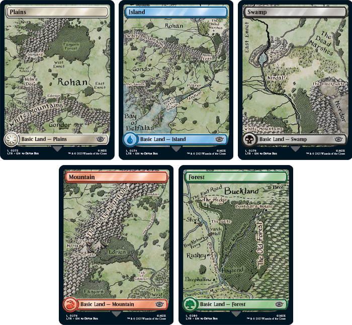 Full-Art Map Basic Lands
