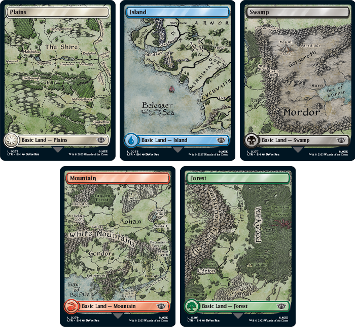 Full-Art Map Basic Lands