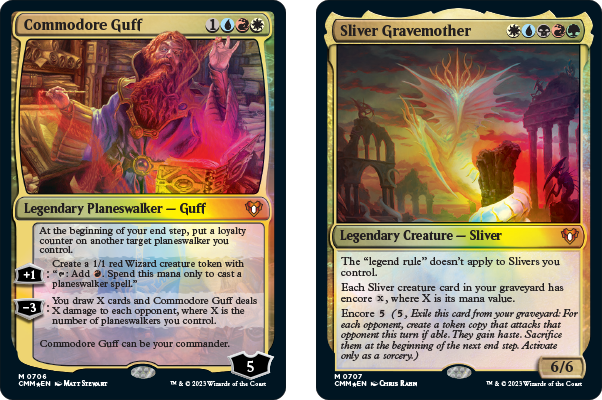 Commodore Guff and Sliver Gravemother