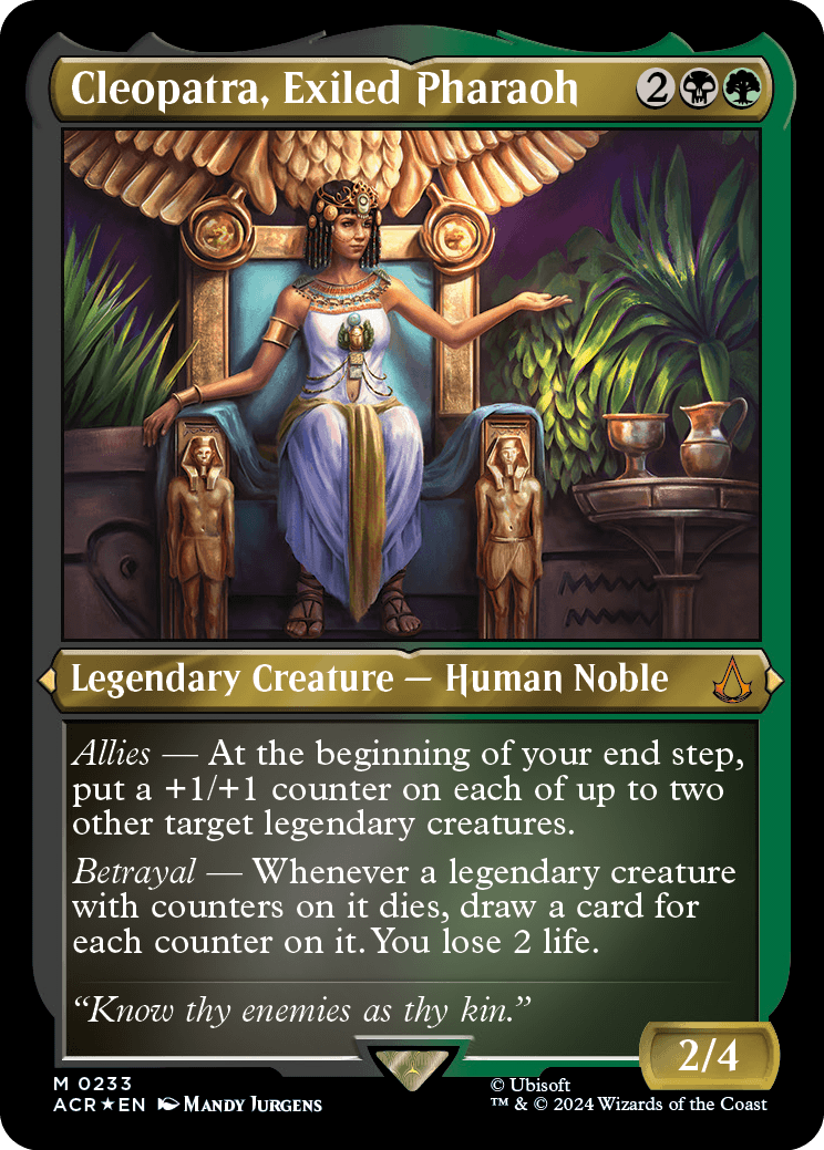 Cleopatra, faraona exiliada (foil grabada)