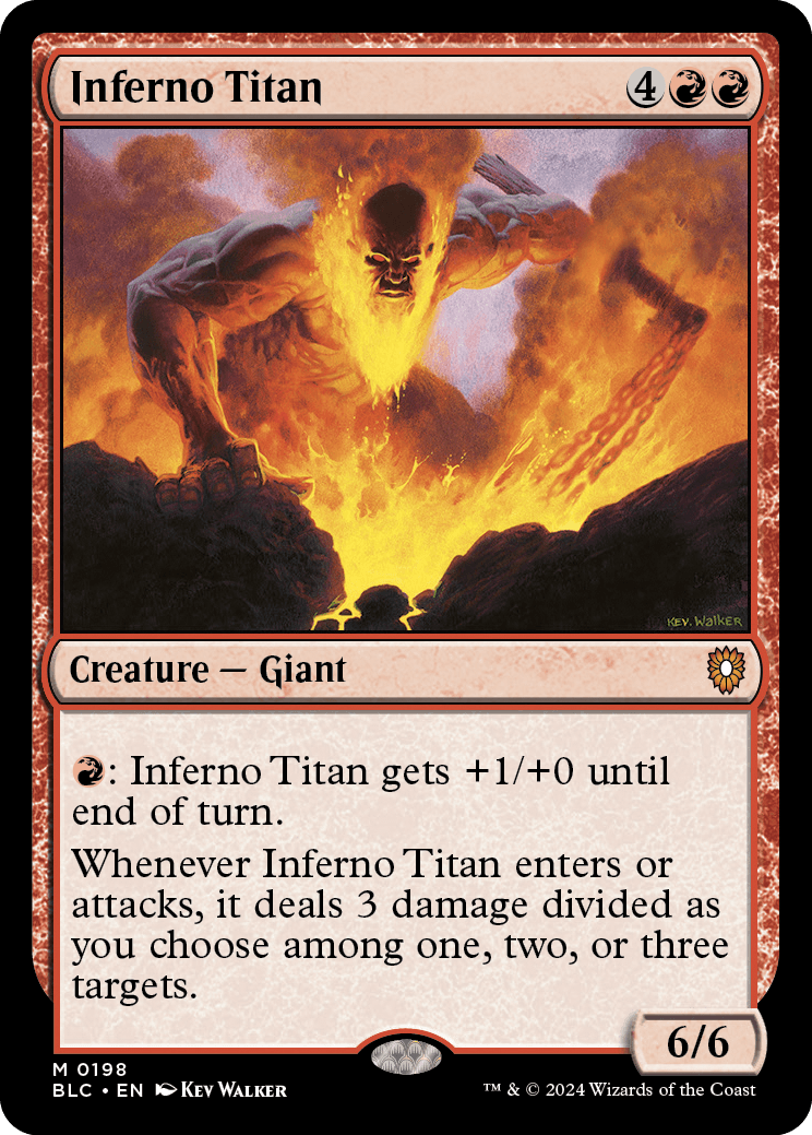 《業火のタイタン/Inferno Titan》 [BLC]