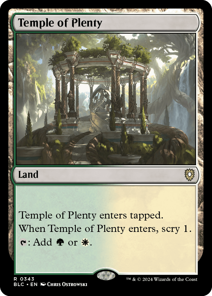 《豊潤の神殿/Temple of Plenty》 [BLC]