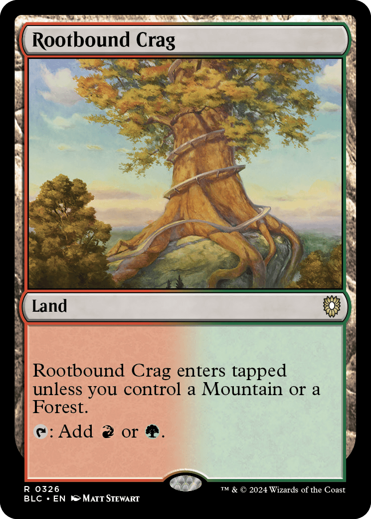 《根縛りの岩山/Rootbound Crag》 [BLC]