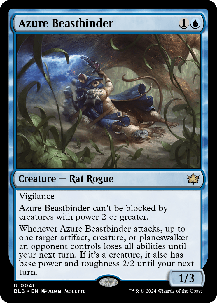 《群青の獣縛り/Azure Beastbinder》 [BLB]