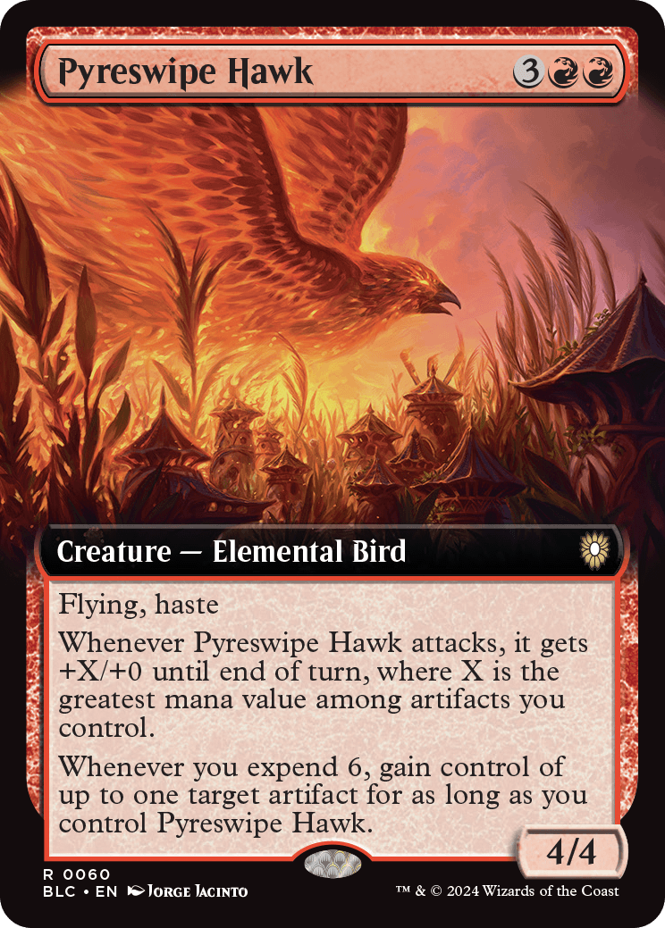 《火掻き鷹/Pyreswipe Hawk》 [BLC]