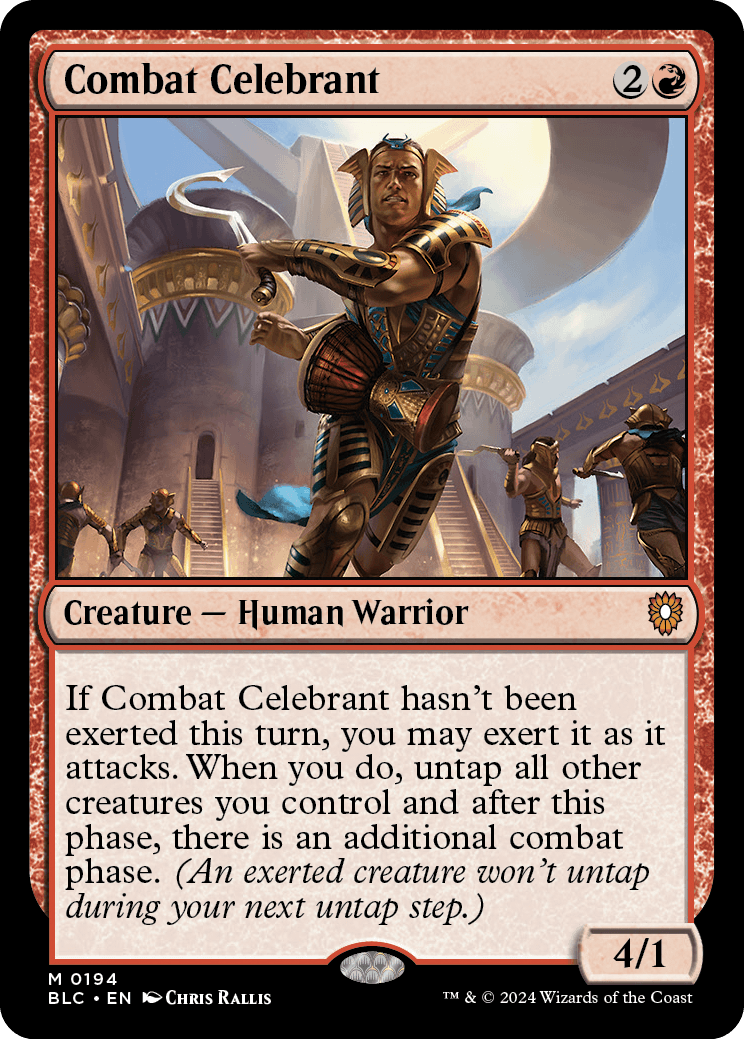 《戦闘の祝賀者/Combat Celebrant》 [BLC]