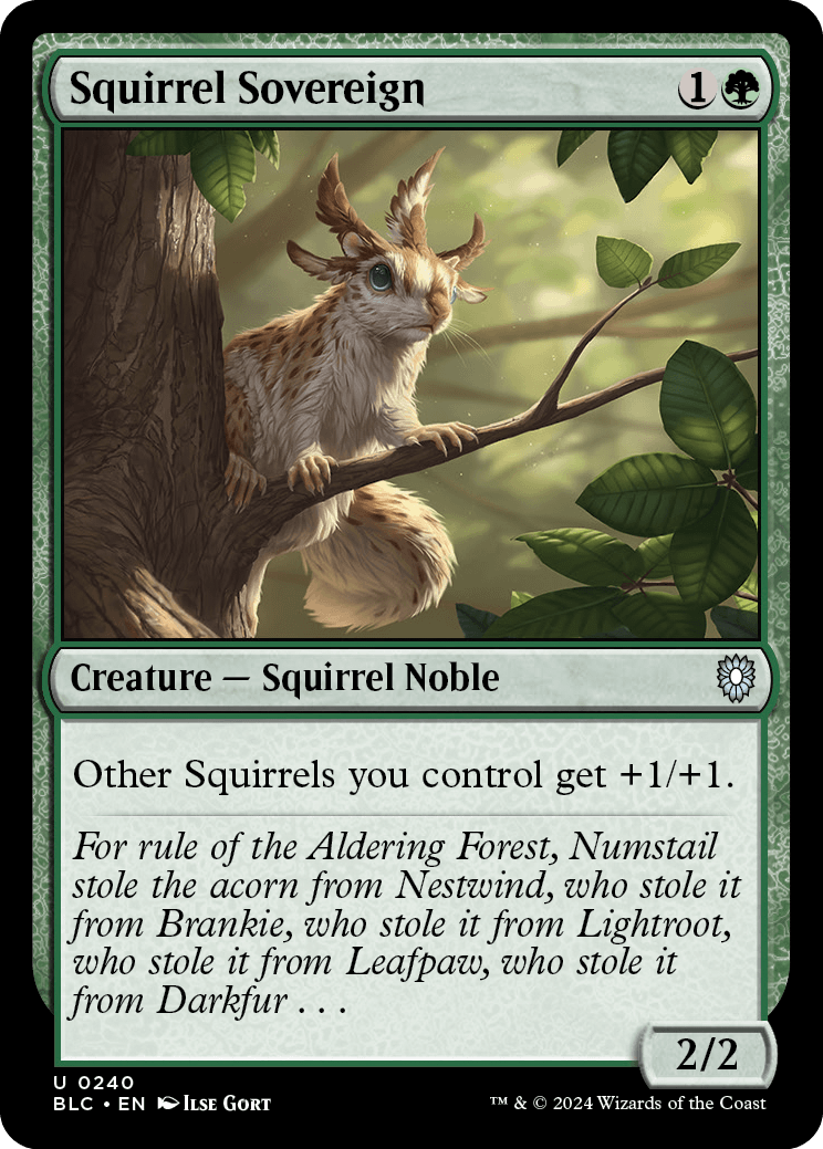 《リスの君主/Squirrel Sovereign》 [BLC]