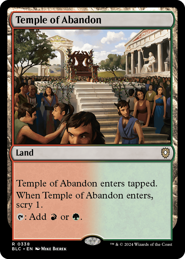 《奔放の神殿/Temple of Abandon》 [BLC]