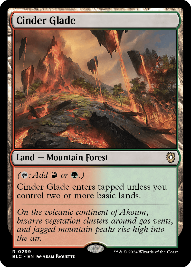 《燃えがらの林間地/Cinder Glade》 [BLC]