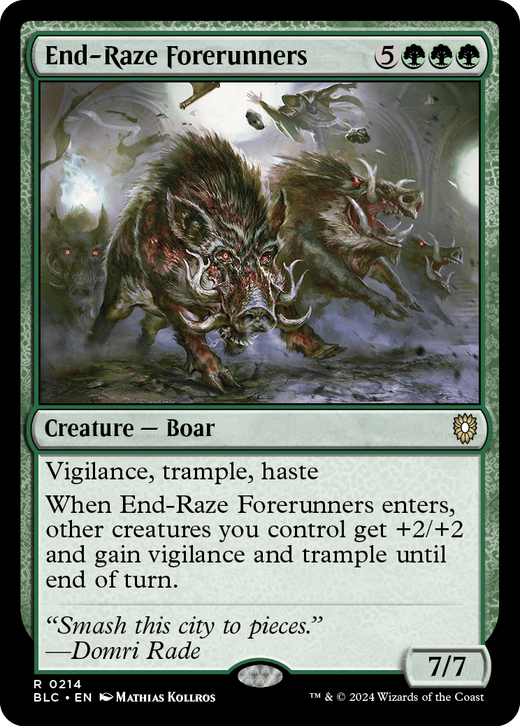 《終末の祟りの先陣/End-Raze Forerunners》 [BLC]