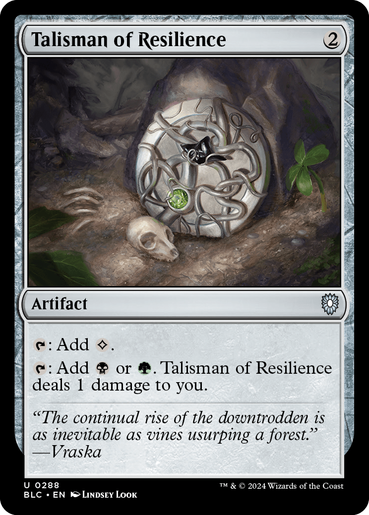 《反発のタリスマン/Talisman of Resilience》 [BLC]