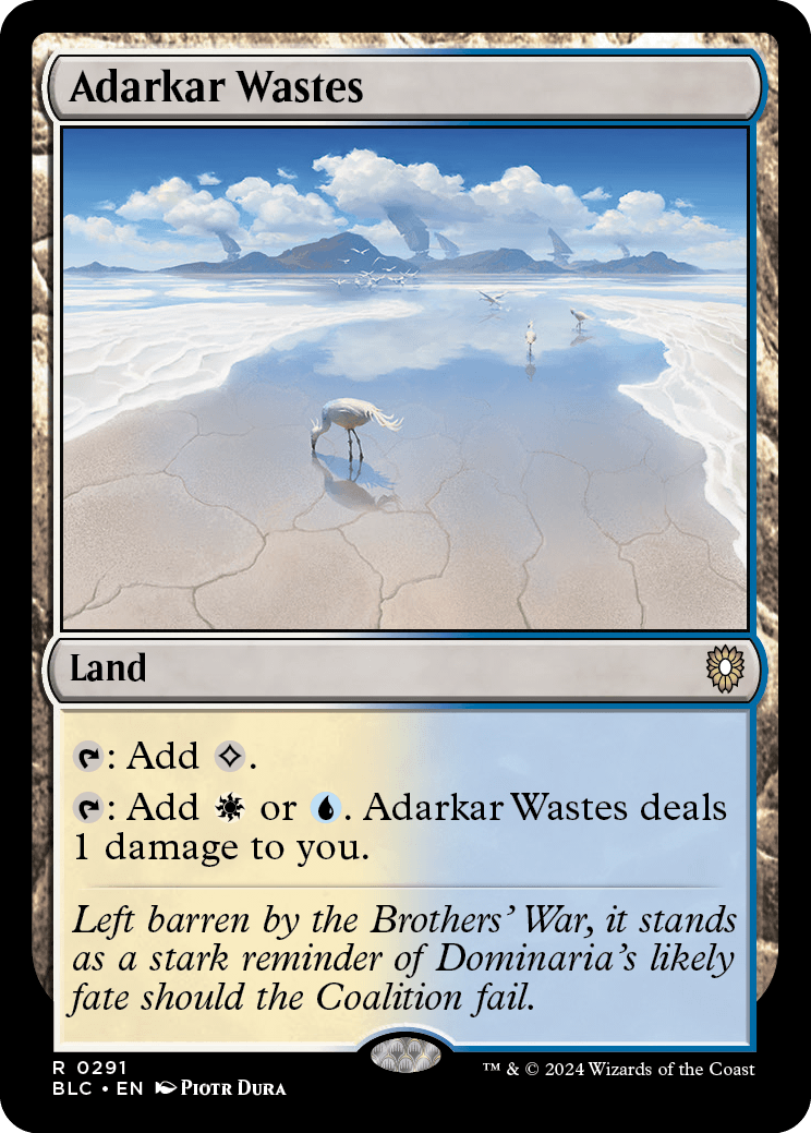 《アダーカー荒原/Adarkar Wastes》 [BLC]