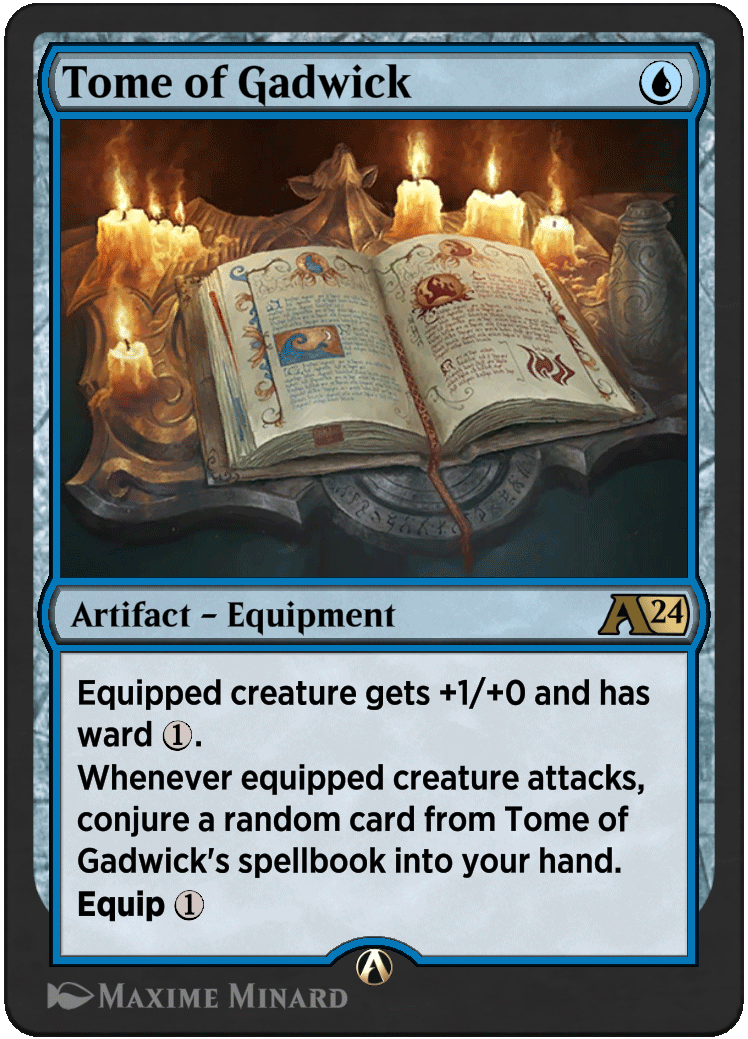 Tome of Gadwick rebalanced Alchemy card