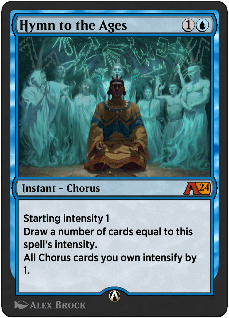 Hymn to the Ages rebalanced Alchemy card