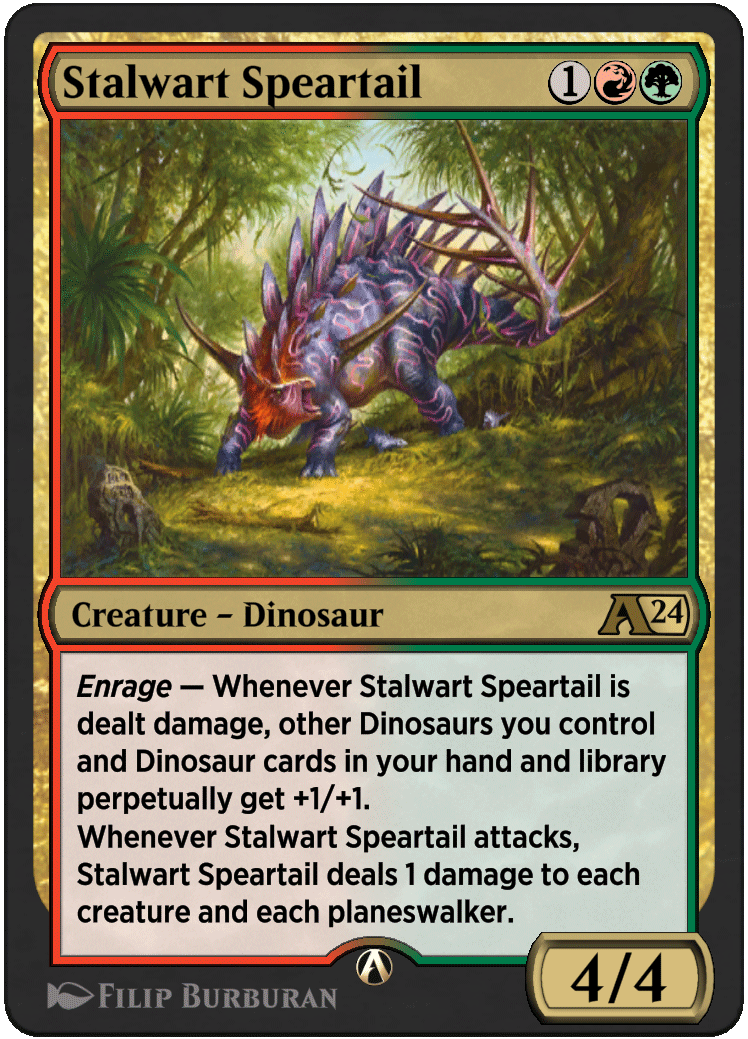 Stalwart Speartail rebalanced Alchemy card