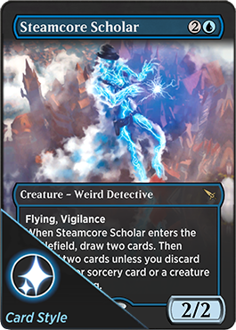 Steamcore Scholar card style