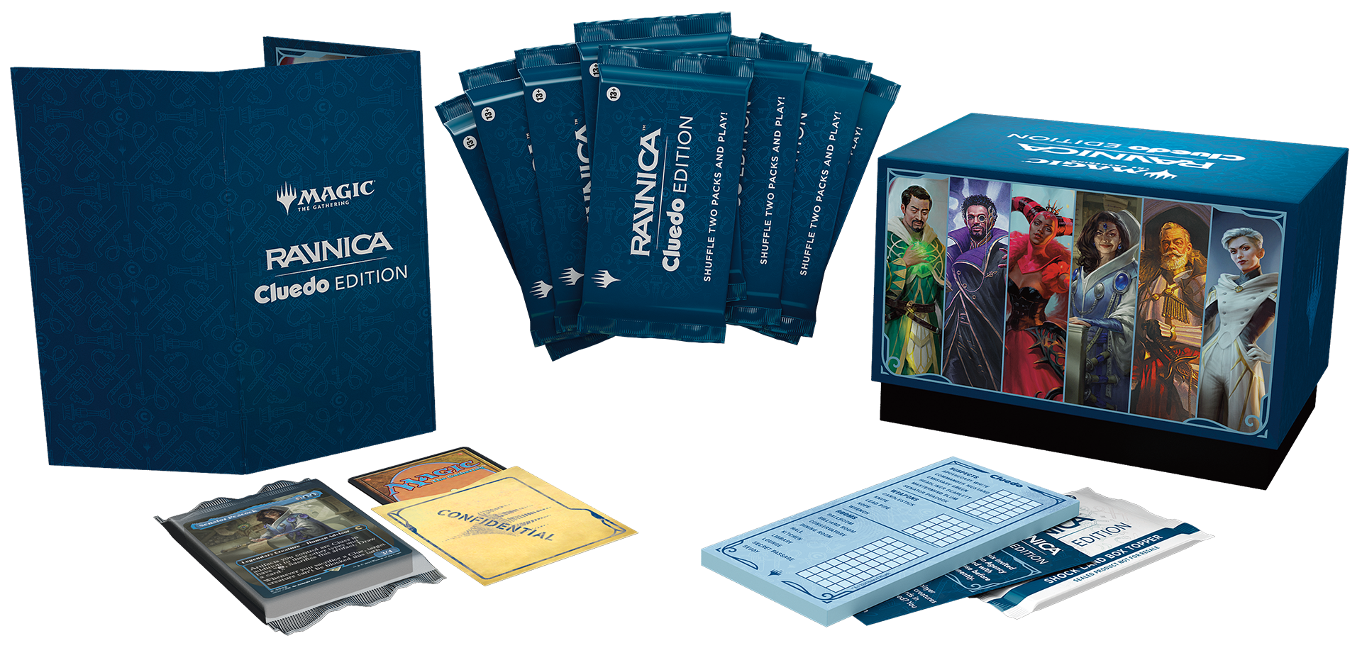 Que contient Ravnica: Cluedo Edition ?