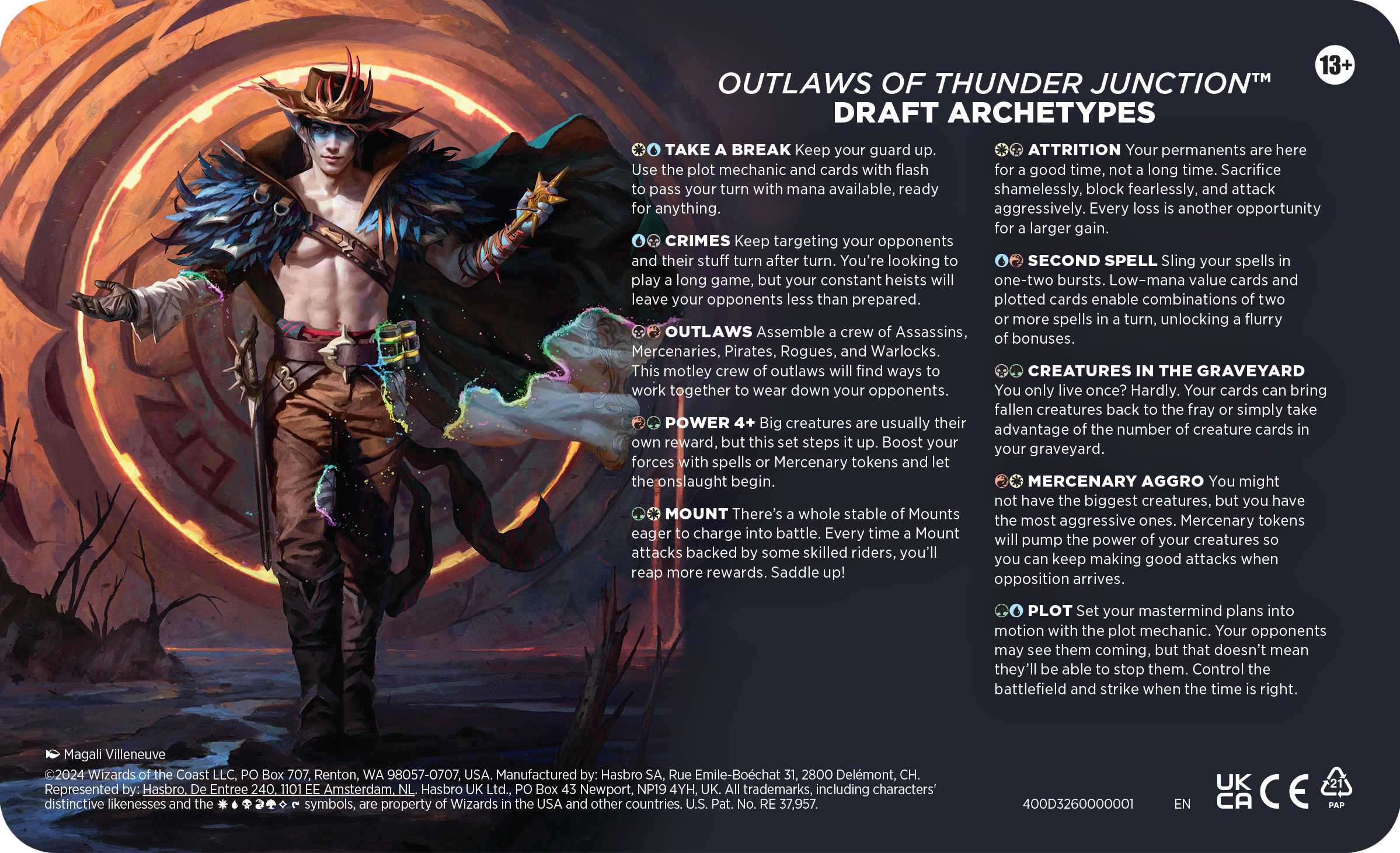 Outlaws of Thunder Junction Draft Archetypes Insert