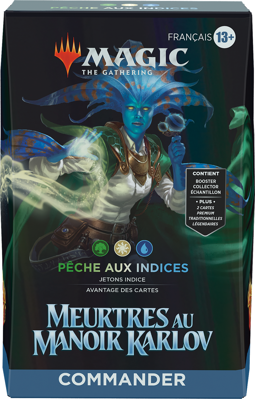 Pêche aux indices (vert-blanc-bleu)