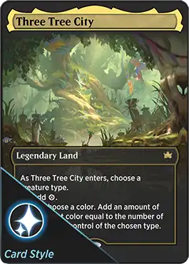 Three Tree City card style