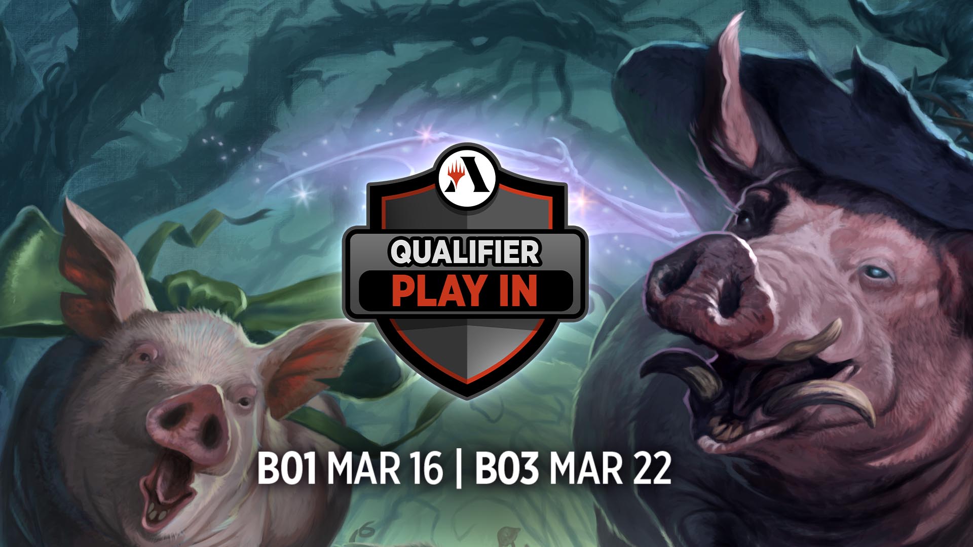 Qualifier Play-In Best-of-One Alchemy, March 16, and Qualifier Play-In Best-of-Three Alchemy, March 22
