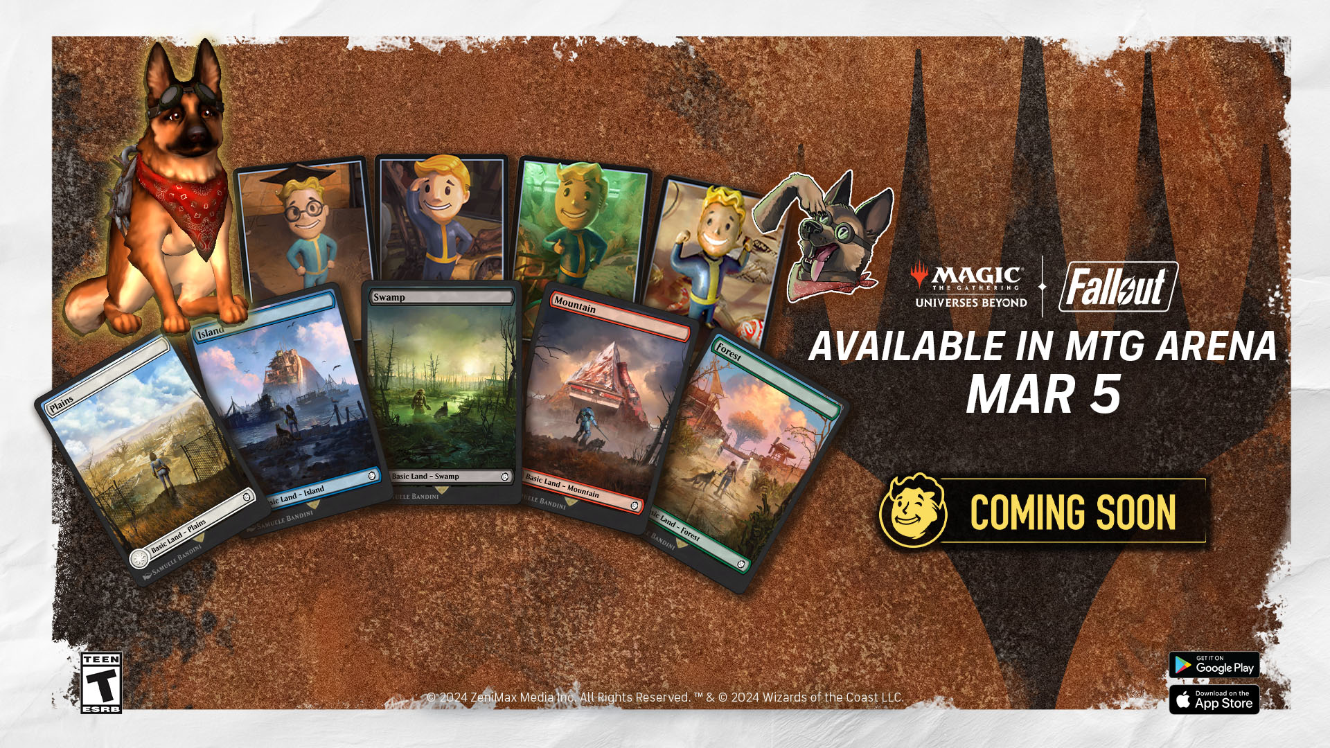 Magic: The Gathering – Fallout cosmetics, available March 5