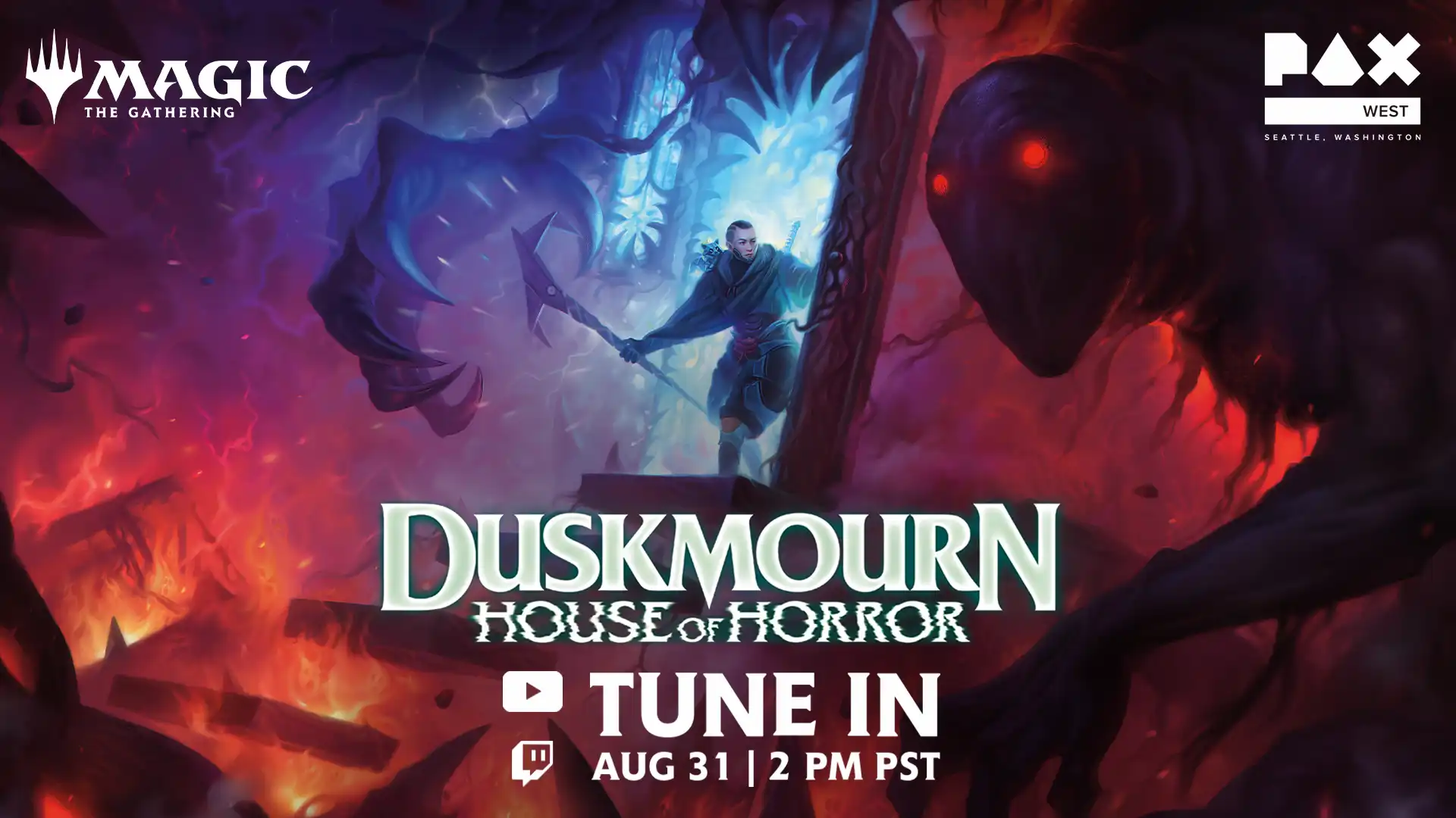 Duskmourn: House of Horror at PAX West, tune in August 31 at 2 p.m. PT for Debut