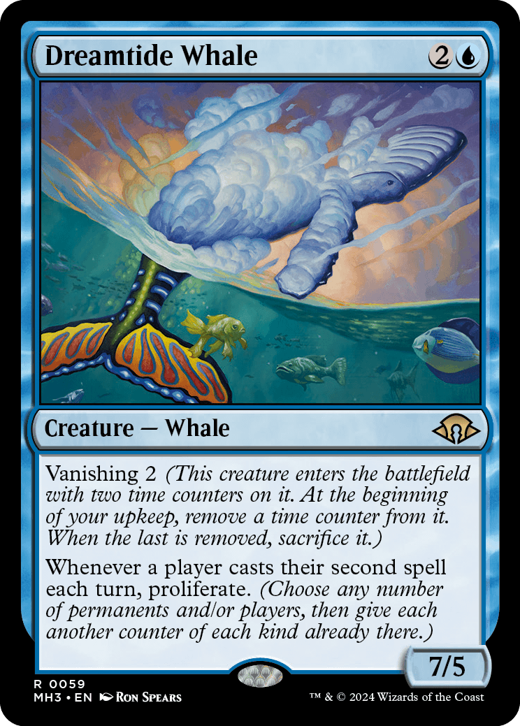 《夢潮の鯨/Dreamtide Whale》 [MH3]