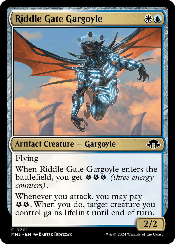 《謎の門のガーゴイル/Riddle Gate Gargoyle》 [MH3]