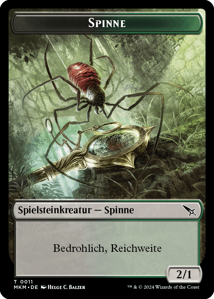 Spinne-Spielstein