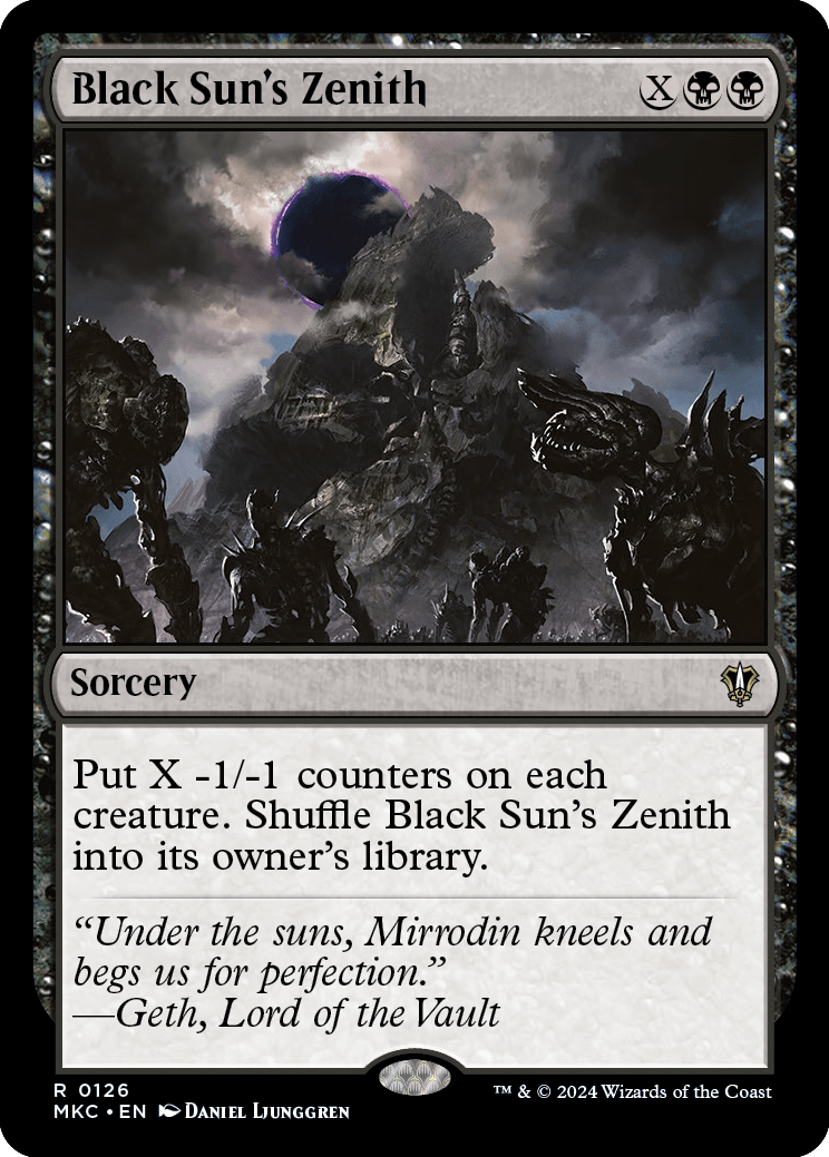 《黒の太陽の頂点/Black Sun's Zenith》 [MKC]