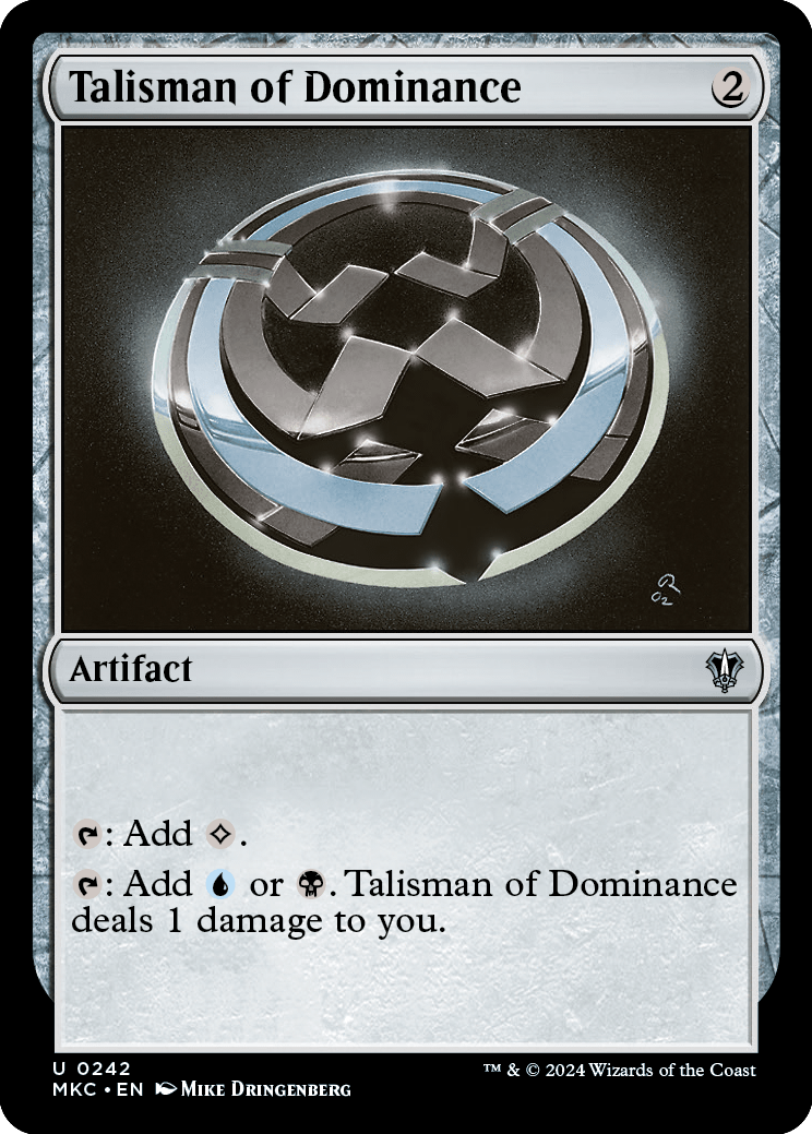 《威圧のタリスマン/Talisman of Dominance》 [MKC]